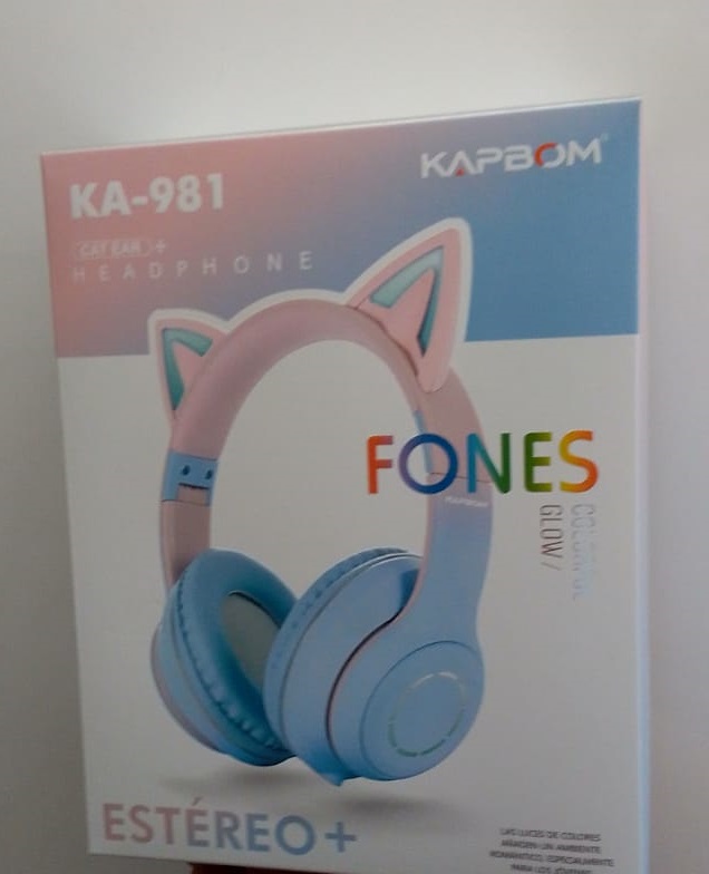  - Headphone    Cod. HEADPHONE BLUETOOTH ORELHA DE GATO KA-981
